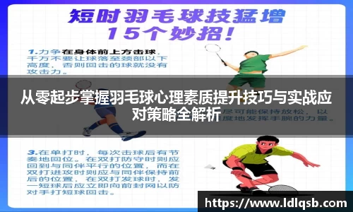从零起步掌握羽毛球心理素质提升技巧与实战应对策略全解析